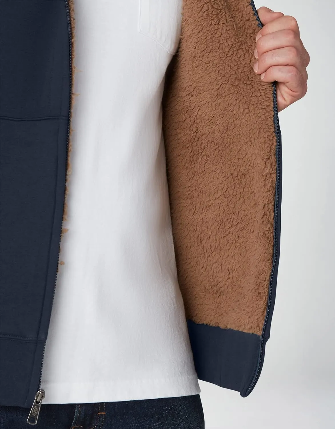 Dickies Men's Sherpa Lined Fleece Zip Hoodie