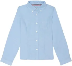 French Toast Girls' Long Sleeve Oxford Blouse