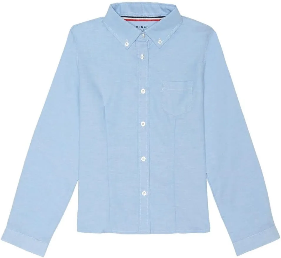 French Toast Girls' Long Sleeve Oxford Blouse