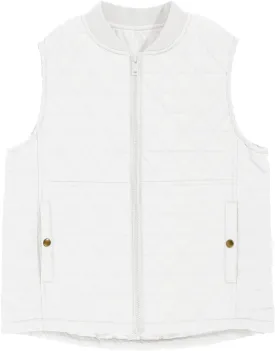 Haloumoning Boys Zip Up Puffer Vest Kids Lightweight Quilted Sleeveless Jackets Outerwear with Pockets 4-14 Years