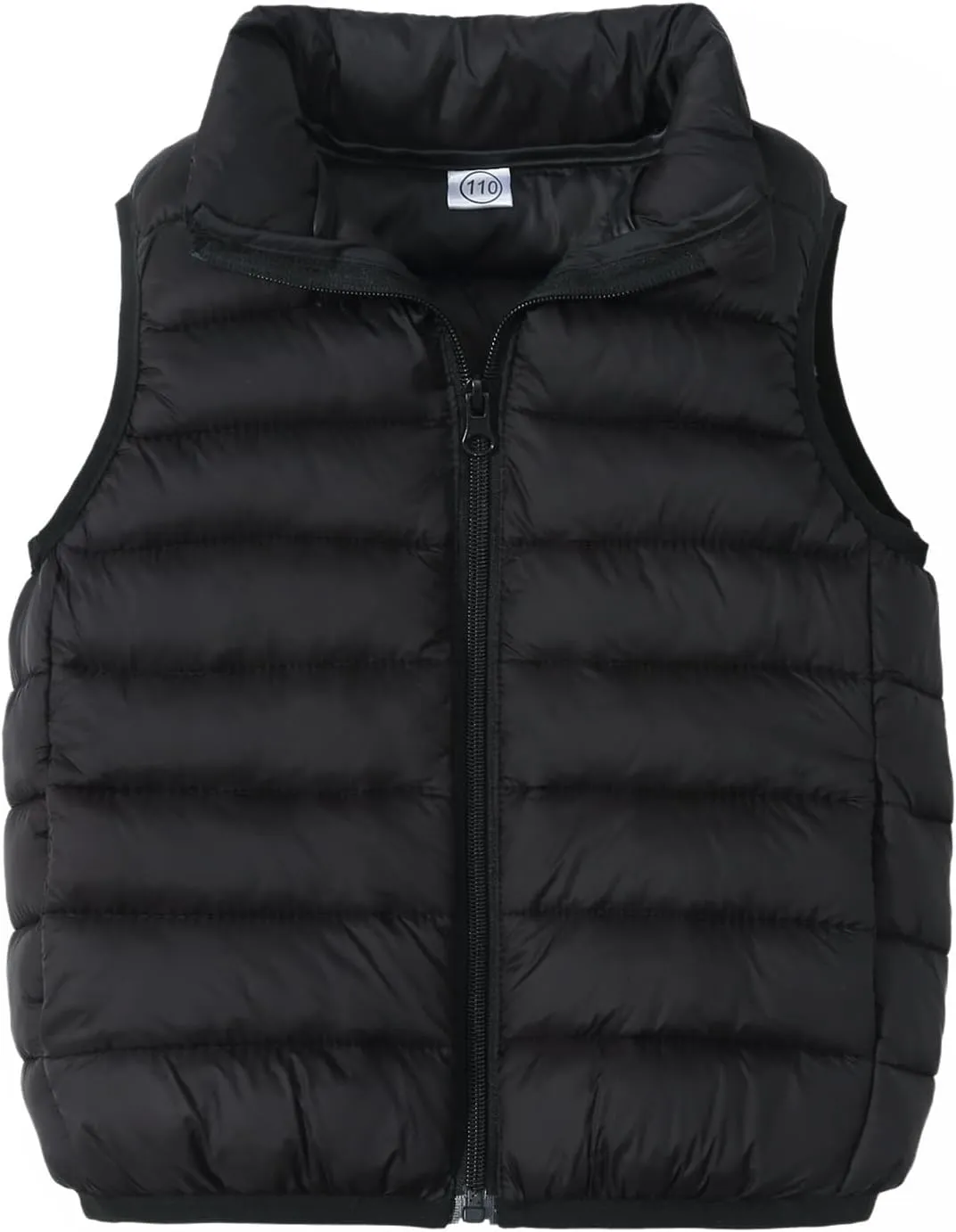 Kids Boys Girls Lightweight Puffer Vest Sleeveless Jacket Stand Collar Coat Winter Warm Zip Up Outerwear