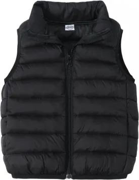 Kids Boys Girls Lightweight Puffer Vest Sleeveless Jacket Stand Collar Coat Winter Warm Zip Up Outerwear
