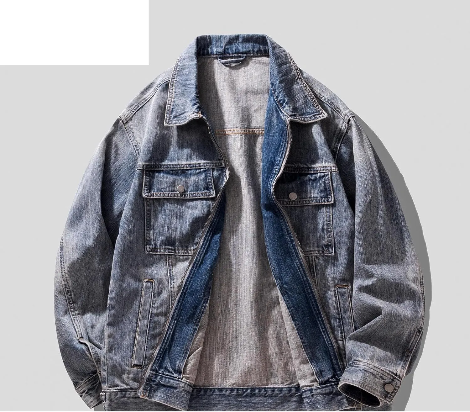 Men's Denim Jacket Spring Autumn American Retro Coat