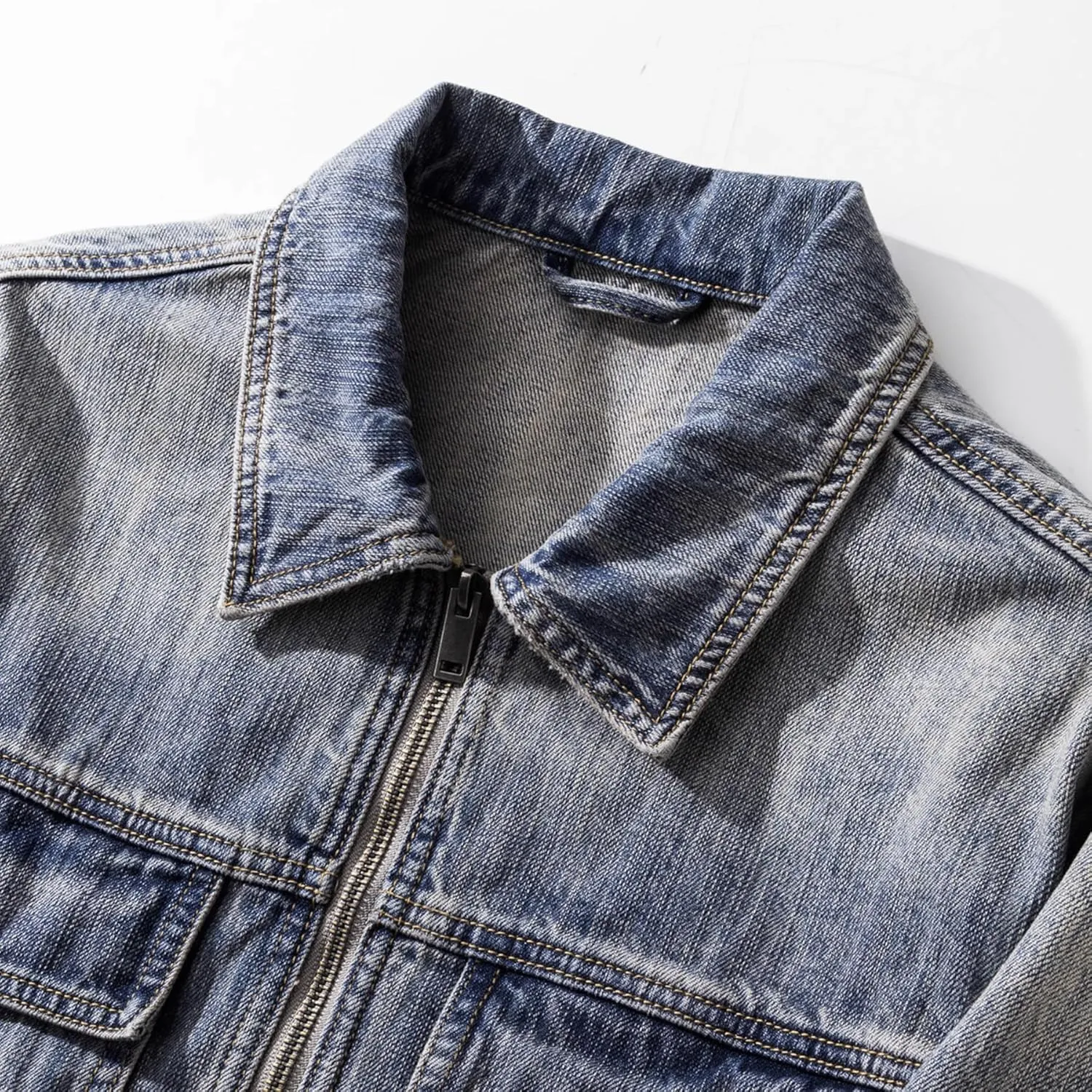 Men's Denim Jacket Spring Autumn American Retro Coat