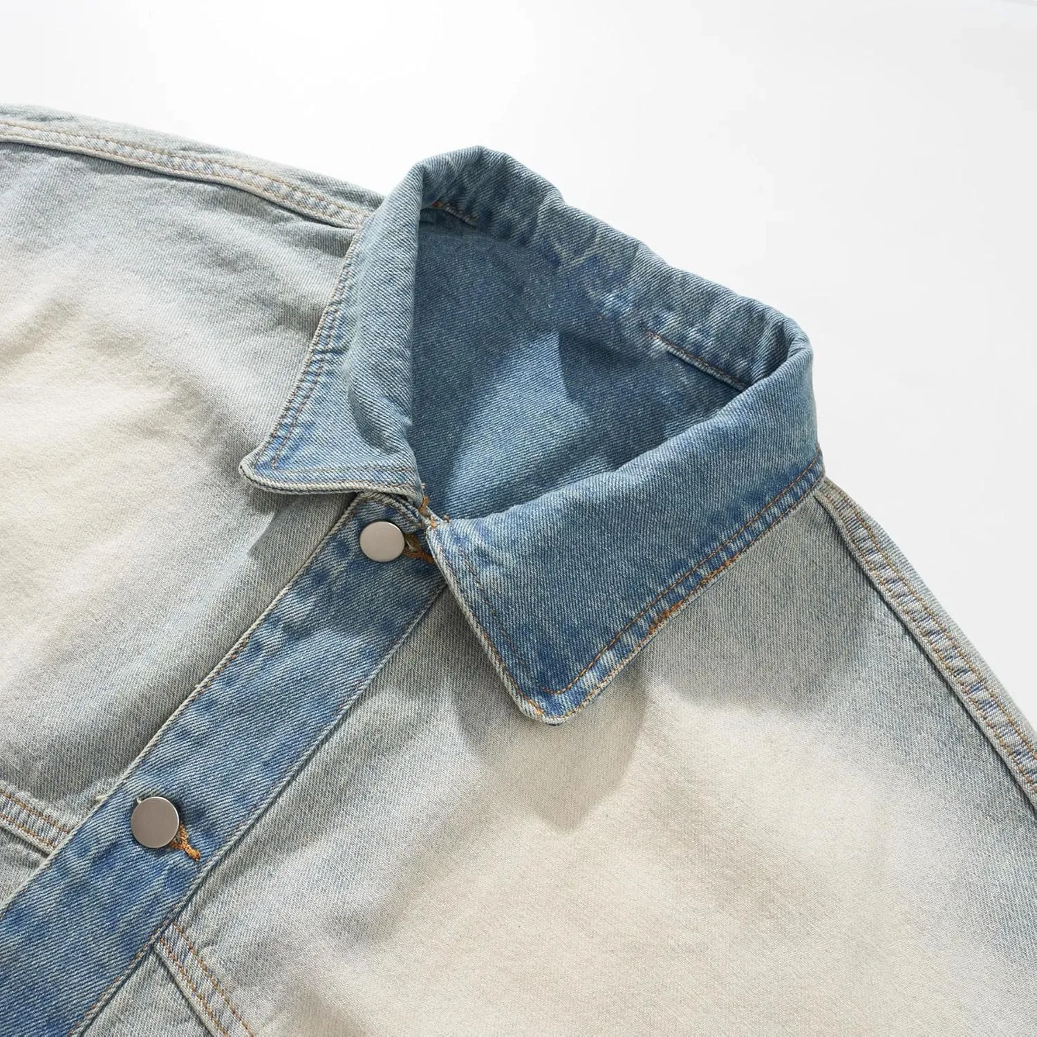 Men's Denim Jacket Spring Autumn Retro Loose American Workwear Coat