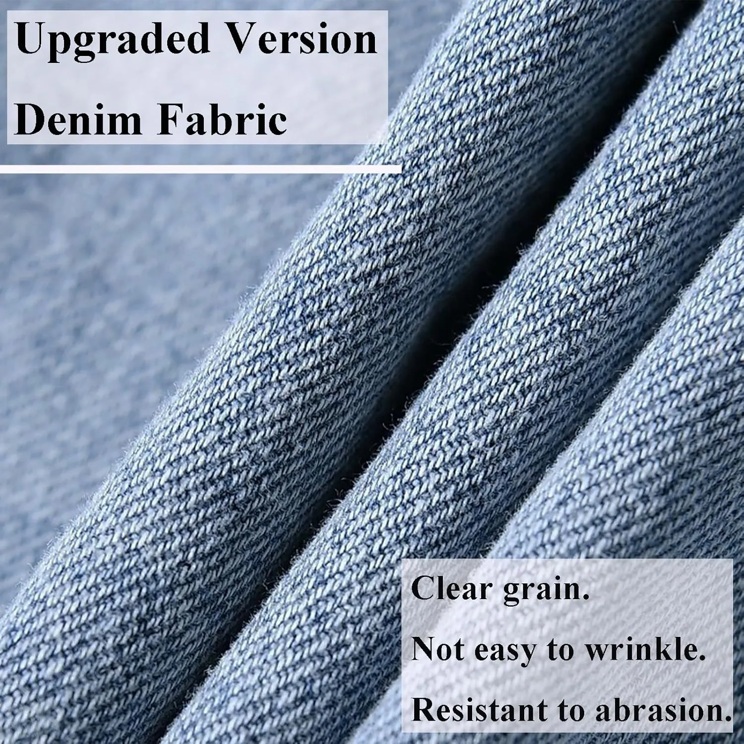 Men's Denim Jacket Vintage-Inspired Jean Jacket with Multiple Pockets - Cotton Blend, Machine Washable