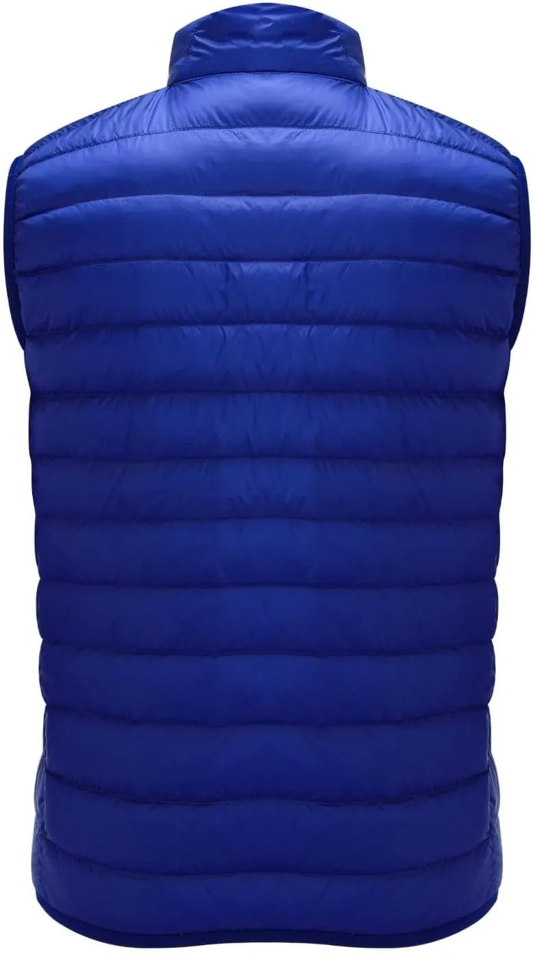 Men's Puffer Vest Lightweight Packable Insulated Puffer Jacket Outerwear Warmth Sleeveless for Outdoor Golf Running