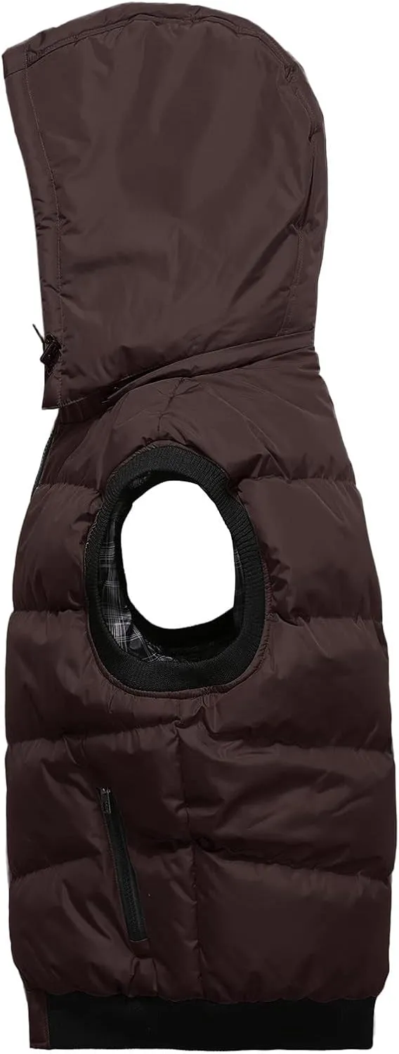 Men's Winter Lightweight Puffer Vest Men's Women's Winter Heating Vest Lightweight Sleeveless Jacket Casual Puffy Vests