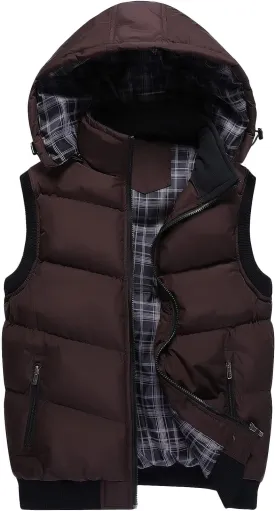 Men's Winter Lightweight Puffer Vest Men's Women's Winter Heating Vest Lightweight Sleeveless Jacket Casual Puffy Vests