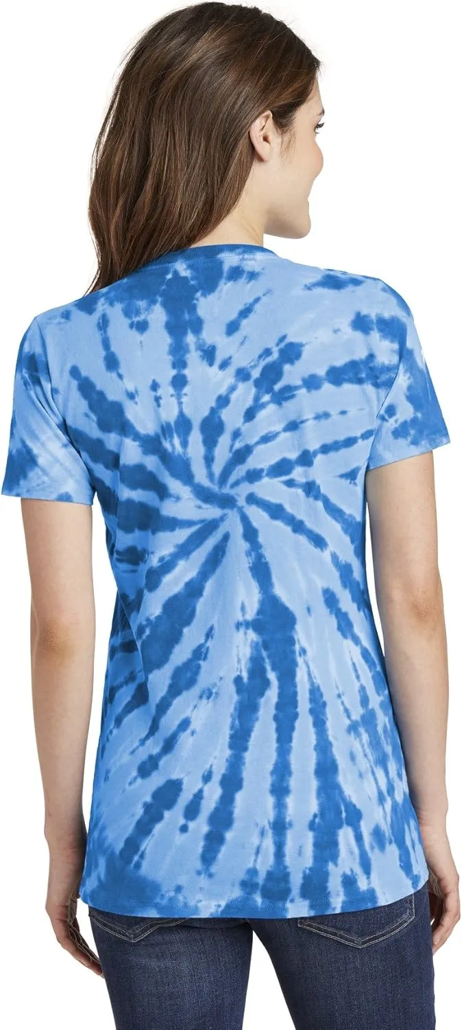 Port & Company Ladies Tie-Dye V-Neck Tee