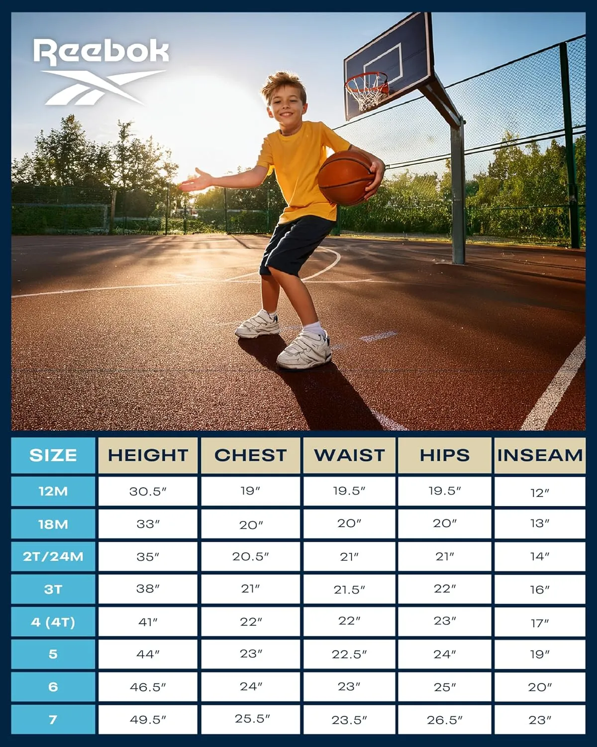 Reebok Toddler Boys' Sweatsuit Set - 2 Piece Active Fleece Zip Hoodie Sweatshirt and Jogger Sweatpants Set (Sizes: 2T-7)