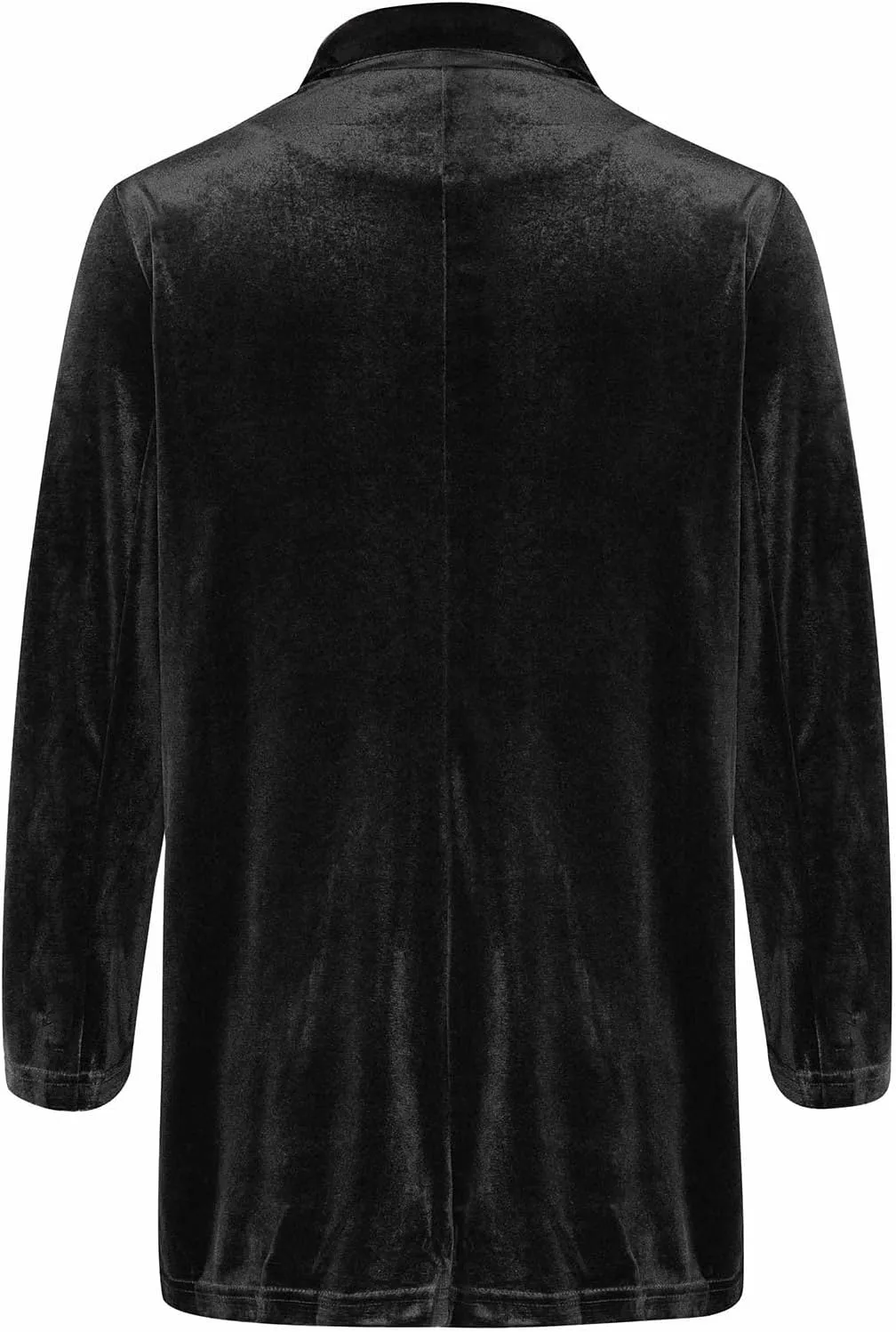 Velvet Blazer Jackets for Women Fashion Casual Open Front Long Sleeve Soft Cardigan Lapel Collar Suits Work Outfits